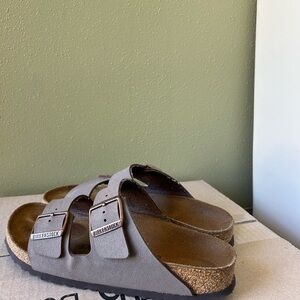 Birkenstock Taupe Sandals with Adjustable Straps